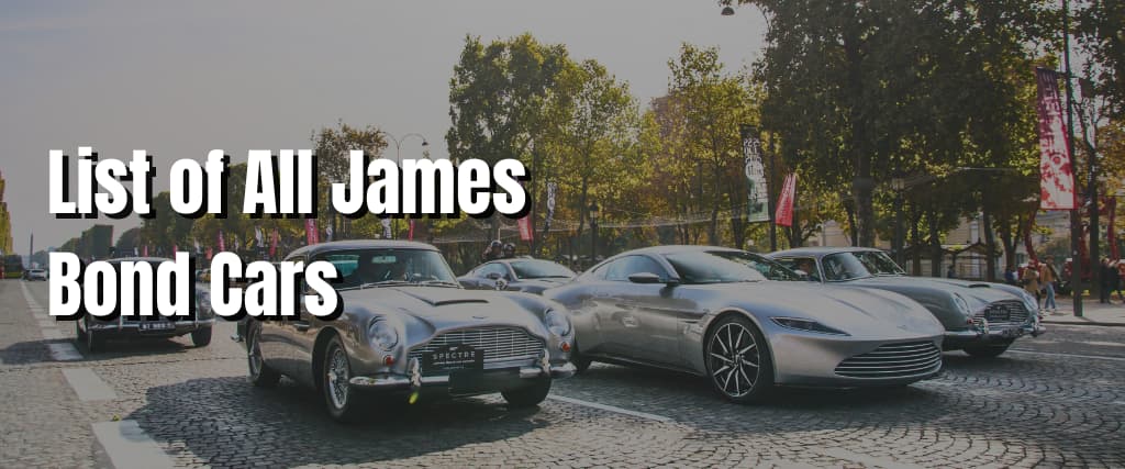 List of All James Bond Cars