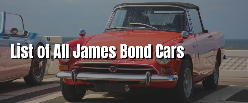 List of All James Bond Cars